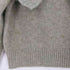 ザラ ZARA WIDE LAPEL KNIT SWEATER ワイド ラペル ニット スウェット レディース import:M