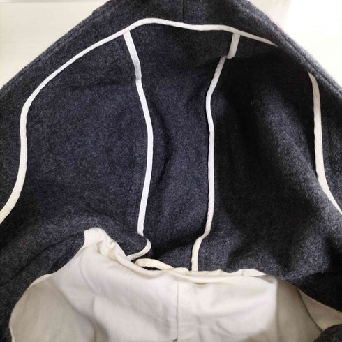 ハリス HARRISS 錨ボタン ウールナイロン フーデット コート メンズ 40R