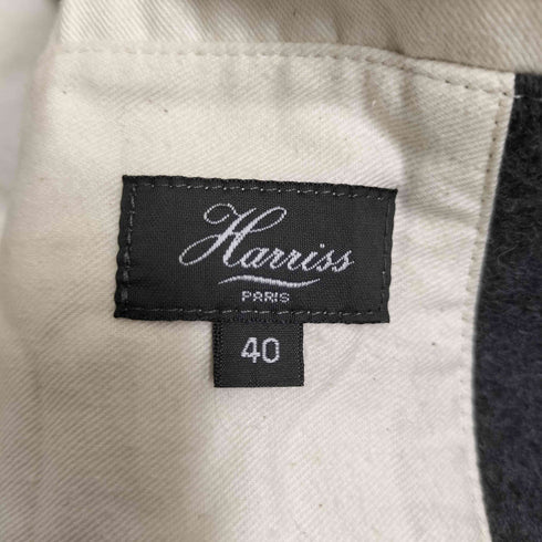 ハリス HARRISS 錨ボタン ウールナイロン フーデット コート メンズ 40R