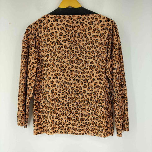 ザラ ZARA レオパード プリーツカットソー レディース US S