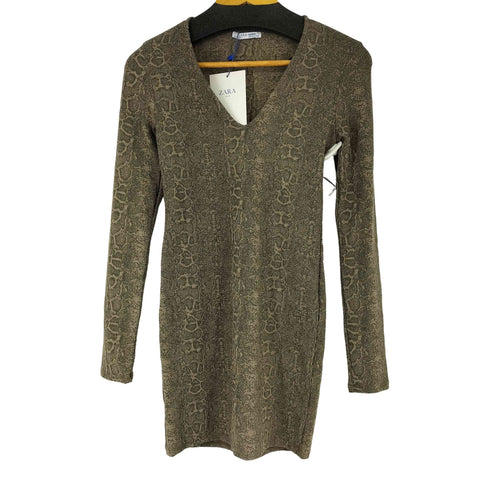 ザラ ZARA Textured Weave Dress レディース S