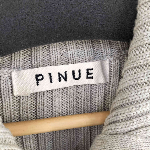 PINUE フロントボタンリブニットワンピース レディース S