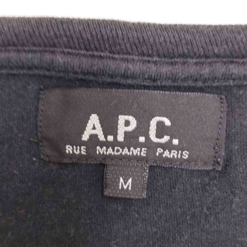 アーペーセー A.P.C. HELL刺繍 クルーネック S/S Tシャツ メンズ import:M