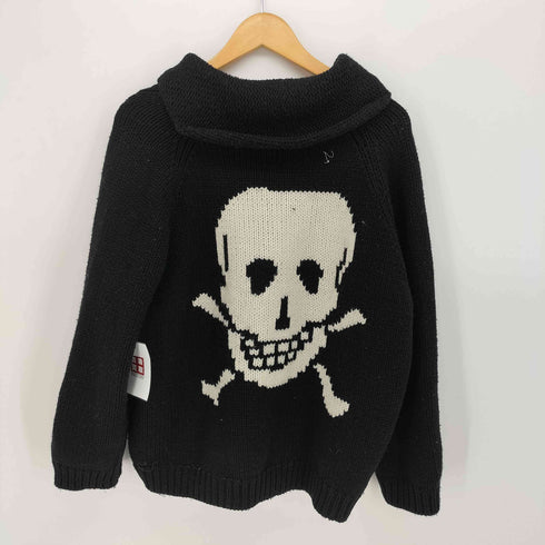 NO MEANS NO ショールカラー ジップップ ニット メンズ JPN:M