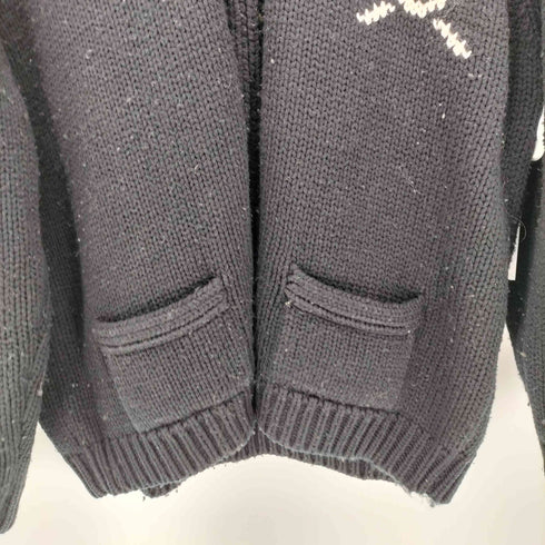 NO MEANS NO ショールカラー ジップップ ニット メンズ JPN:M