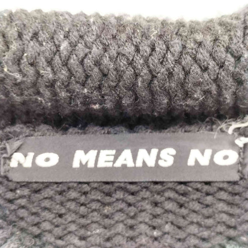 NO MEANS NO ショールカラー ジップップ ニット メンズ JPN:M