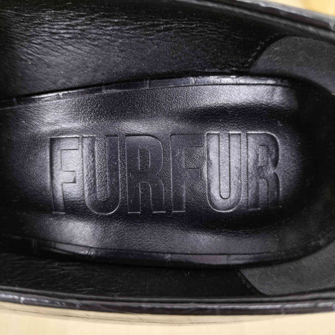 ファーファー furfur 型押しヒールパンプス レディース 37