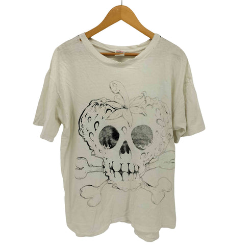 アールエヌエー RNA VANTAN DESIGN INSTITUTE RNA SWEAT ANVILボディ 髑髏プリント ボロTシャツ メンズ import:L