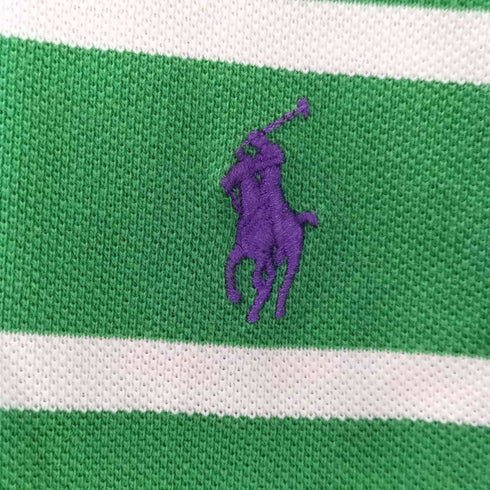 ポロバイラルフローレン Polo by RALPH LAUREN ポニー刺繍 S/Sボーダーポロシャツ メンズ import:XL