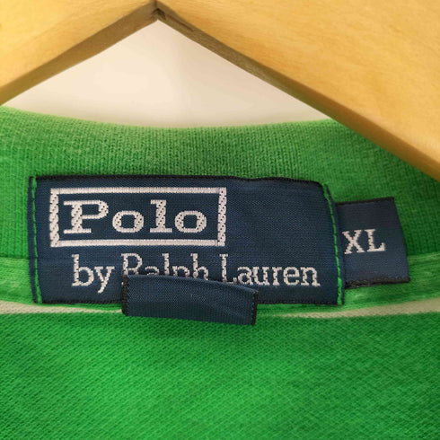 ポロバイラルフローレン Polo by RALPH LAUREN ポニー刺繍 S/Sボーダーポロシャツ メンズ import:XL
