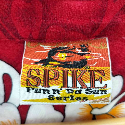SPIKE ハイビスカス柄 アロハシャツ メンズ