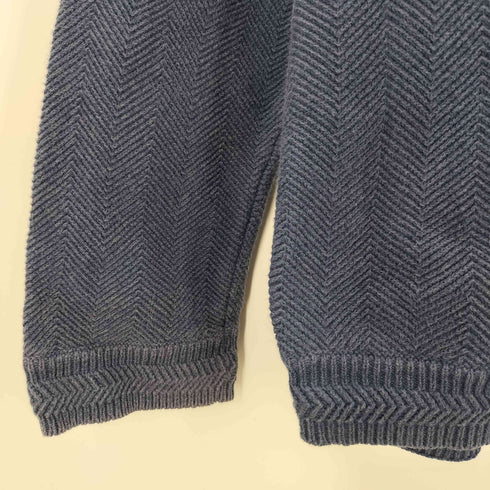 チャップスラルフローレン CHAPS RALPH LAUREN ロゴ刺繍 ヘリンボーンクルーネックニット メンズ import:L