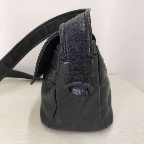 ゲンテン genten マグネット フラップ レザー ショルダーバッグ レディース