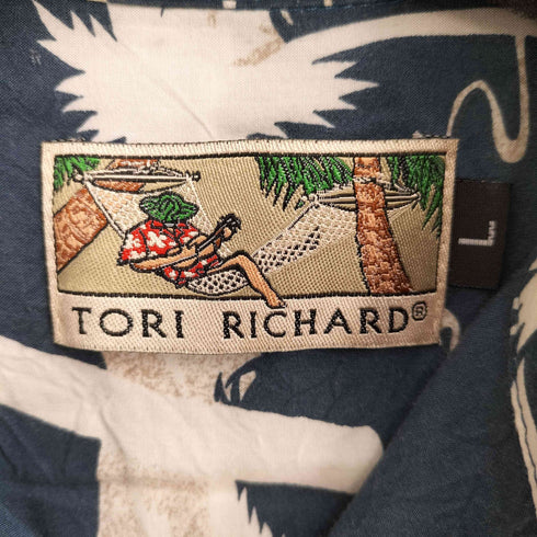 トリリチャード TORI RICHARD 90s ボタニカル柄 半袖 アロハシャツ メンズ import:L