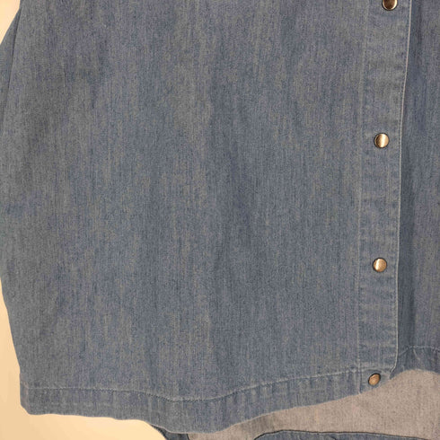 ワイルドシングス WILD THINGS SHELTECH DENIM S/S SHIRT シェルテック デニム 半袖シャツ レディース import:M