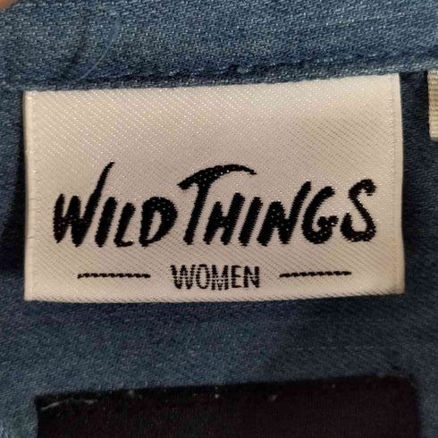 ワイルドシングス WILD THINGS SHELTECH DENIM S/S SHIRT シェルテック デニム 半袖シャツ レディース import:M