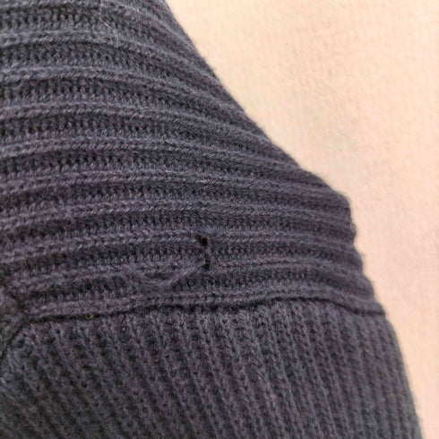 チャップスラルフローレン CHAPS RALPH LAUREN 90s ロゴ刺繍 コットン100 リブニット カーディガン ビックサイズ メンズ import:M