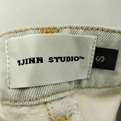 1JINN STUDIO y2k 裾ダメージ加工 ベルトデザイン グラデーションデニムスカート レディース JPN:S
