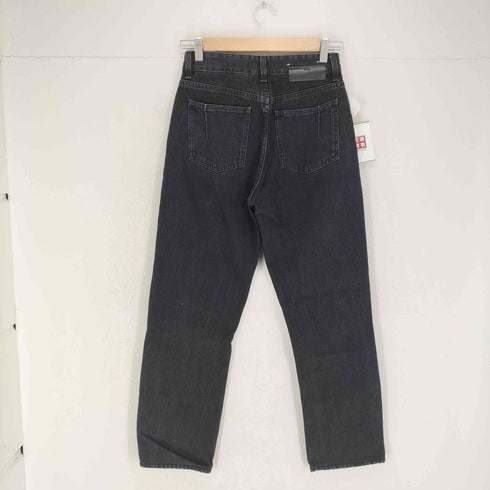 WON HUNDRED MADE IN ITALY ボタンフライブラックデニムパンツ レディース 25/32