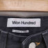 WON HUNDRED MADE IN ITALY ボタンフライブラックデニムパンツ レディース 25/32