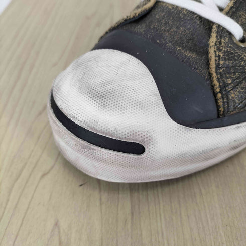 コンバース CONVERSE JACK PURCELL HI クラック加工 レザー メンズ 28