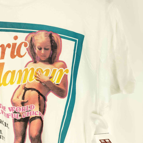 ヒステリックグラマー HYSTERIC GLAMOUR AROUND THE WORLD WITH BEAUTIFUL CHICKS ヒスガール プリント S/S Tシャツ メンズ JPN:L
