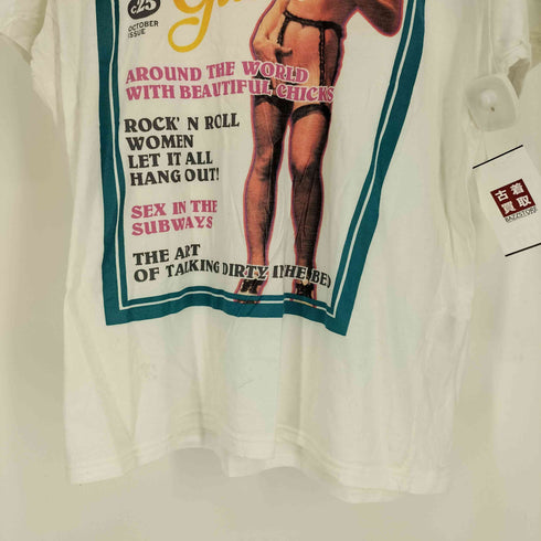 ヒステリックグラマー HYSTERIC GLAMOUR AROUND THE WORLD WITH BEAUTIFUL CHICKS ヒスガール プリント S/S Tシャツ メンズ JPN:L