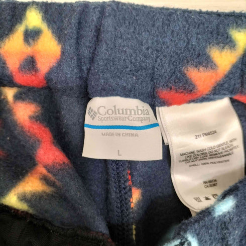 コロンビア Columbia 総柄 フリース ハーフパンツ メンズ JPN:L
