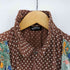 トリココムデギャルソン tricot COMME des GARCONS AD2005 00S 05SS ドット 花柄切替 S/S シャツ レディース