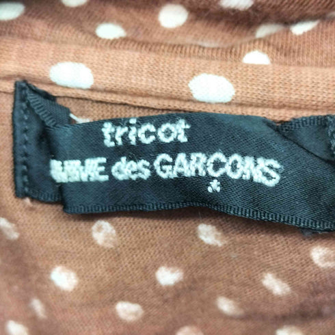 トリココムデギャルソン tricot COMME des GARCONS AD2005 00S 05SS ドット 花柄切替 S/S シャツ レディース