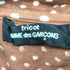 トリココムデギャルソン tricot COMME des GARCONS AD2005 00S 05SS ドット 花柄切替 S/S シャツ レディース