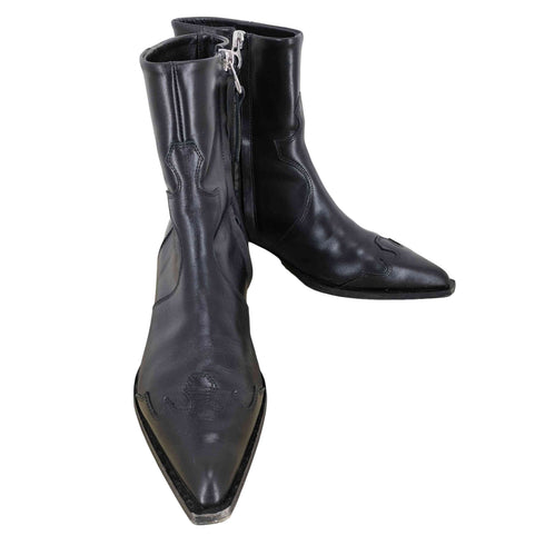 Aeyde MADE IN ITALY Hester Leather Cowboy Boots メンズ EUR:39
