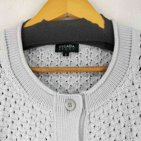 エスカーダスポーツ ESCADA SPORT コットンポリ 編み込みカーディガン レディース JPN:S