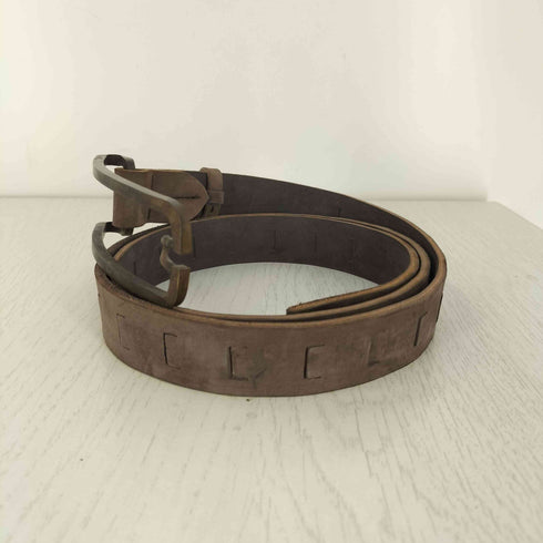SISTERE WAXED HORSE HIDE プレート バックル レザーベルト メンズ