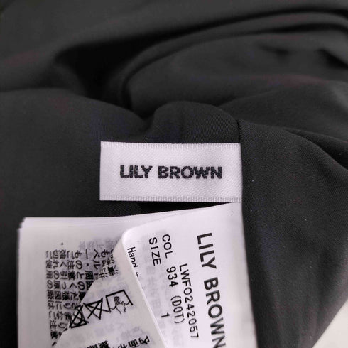 リリーブラウン Lily Brown 24SS バックリボンボリュームスリーブワンピース レディース JPN:1