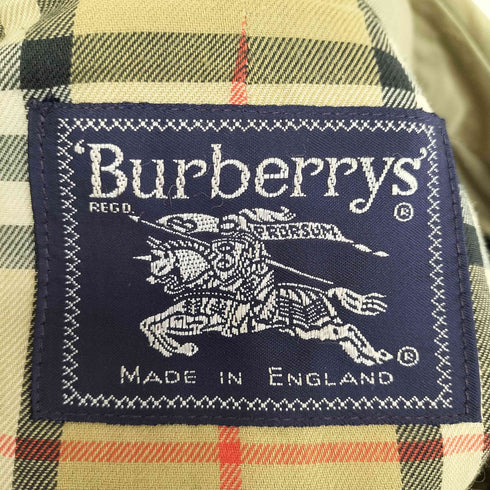 バーバリーズ BURBERRYS MADE IN ENGLAND 裏地ノヴァチェックステンカラーコート メンズ