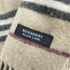 バーバリーブラックレーベル BURBERRY BLACK LABEL ホース刺繍 ノバチェック フリンジ マフラー メンズ
