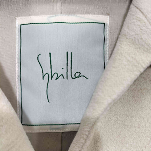 シビラ Sybilla 花柄 ステンカラーコート ロングコート レディース