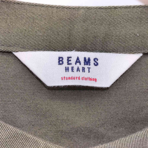 ビームスハート BEAMS HEART ノーカラー ドロスト ロングワンピース レディース