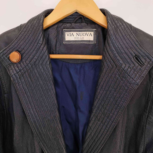 VIA NUOVA ラムナッパ レザージャケット レディース import:M