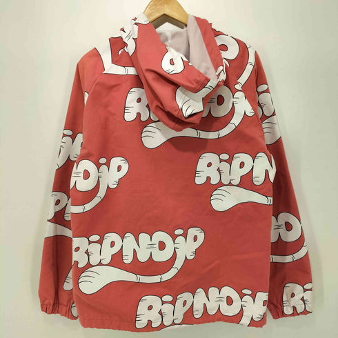 リップンディプ RIPNDIP 総柄プリント フーデットコーチジャケット メンズ import:S