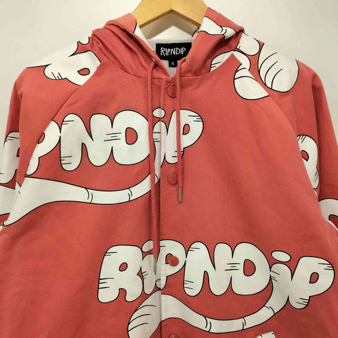 リップンディプ RIPNDIP 総柄プリント フーデットコーチジャケット メンズ import:S