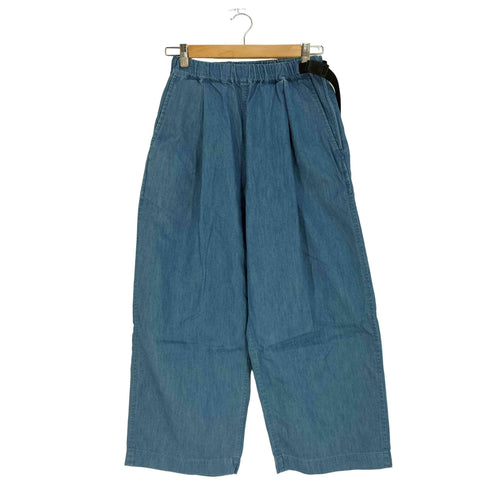 ワイルドシングス WILD THINGS SHELTECH DENIM TUCK WIDE PANTS シェルテック デニム タック ワイドパンツ レディース JPN:M