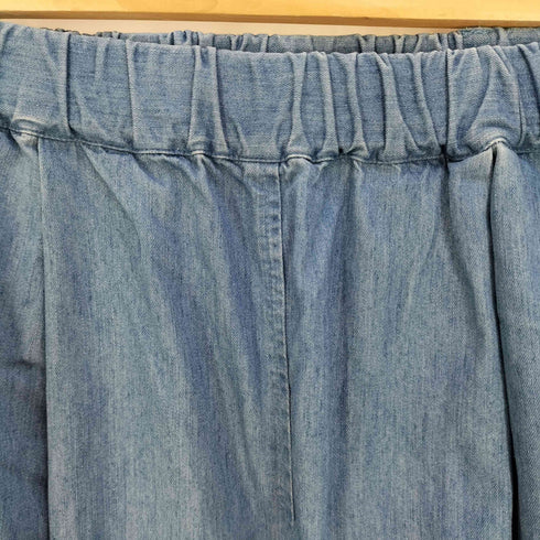 ワイルドシングス WILD THINGS SHELTECH DENIM TUCK WIDE PANTS シェルテック デニム タック ワイドパンツ レディース JPN:M