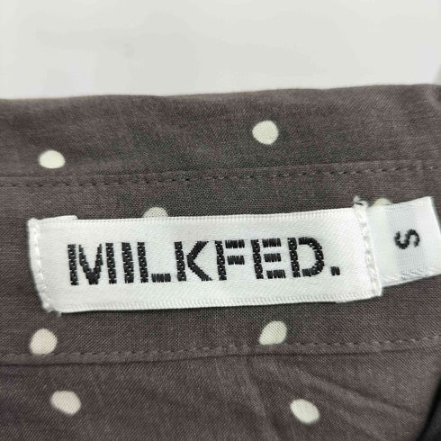 ミルクフェド MILKFED. カットワークレーヨンシャツ レディース JPN:S