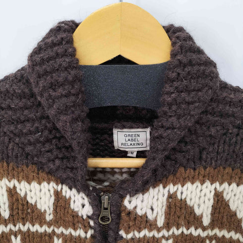 グリーンレーベルリラクシング GREEN LABEL RELAXING カウチンニット メンズ JPN:M
