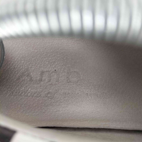 エーエムビー AmB チエッカード レザー スニーカー メンズ EUR:43