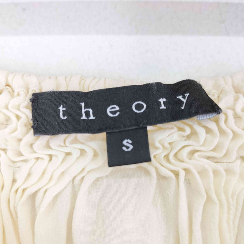 セオリー theory オフショルダーシルクブラウス レディース S