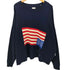 ウィリーチャバリア WILLY CHAVARRIA 2019SS FALLING STAR SWEATER 星条旗 メンズ JPN:L