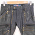 ブラックミーンズ BLACKMEANS LEATHER ZIP PANTS ゴールドジップ スリム レザーパンツ メンズ JPN:3